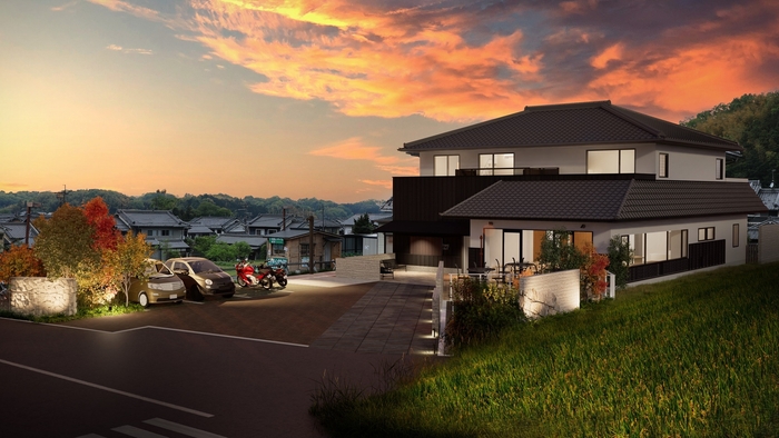 ブランシエラ石舞台テラスー外観(夕景)