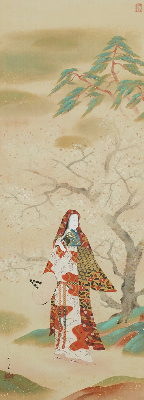 堂本印象 桜狩 1928(昭和3)年 個人蔵