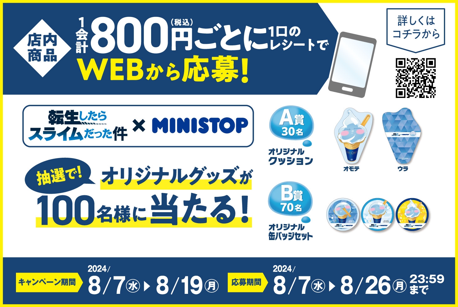 オリジナルの景品が当たる 販促画像 (イメージ画像)
