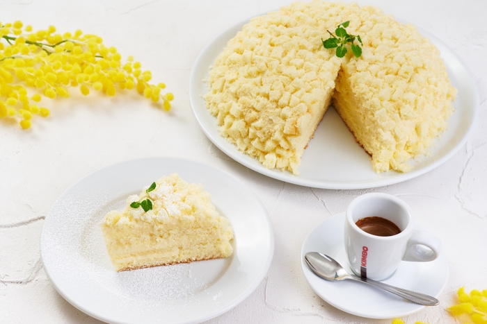 イル・パッチォコーネ・ディ・キャンティ 「イタリア風ミモザケーキ&カフェセット」 1,100円