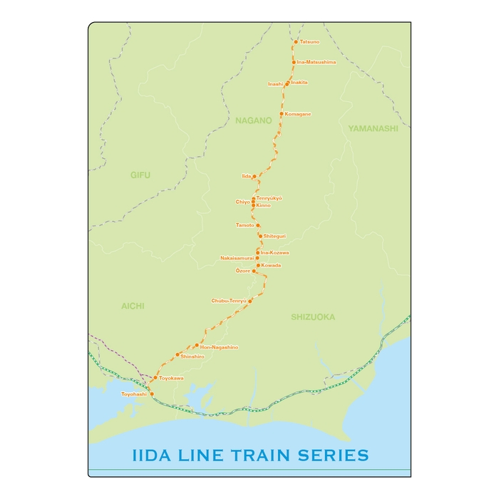 飯田線 クリアファイル　裏