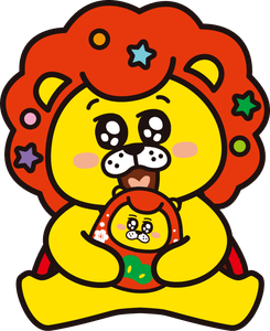 ▲石川県金沢市の伝統的な郷土玩具「加賀八幡起上り」と一緒の「ぎごまる」