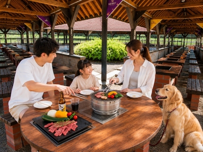 「KOBE WEST BBQ」に新設する犬同伴エリア（イメージ）