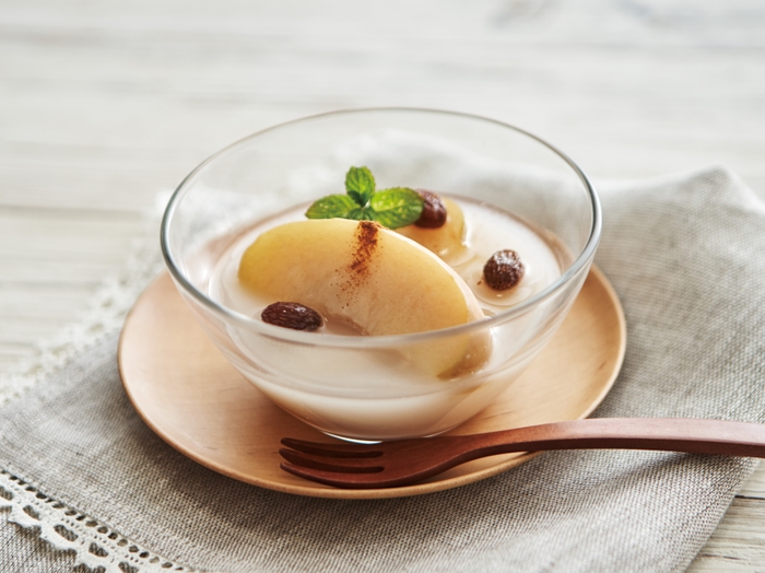 図4 レシピ(リンゴの甘酒コンポート調理例)