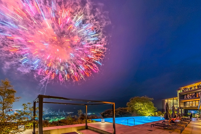 開業記念プライベート花火鑑賞会(イメージ)