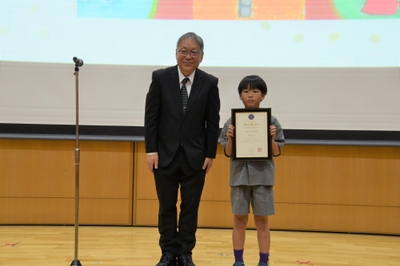 学長賞の森瑠成さん