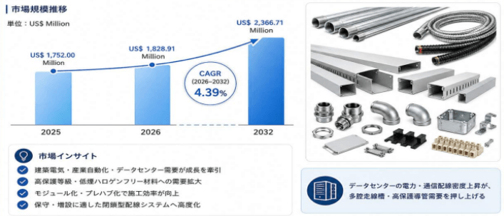 導管走線槽業界の上位メーカーランキング2026:市場シェアと売上推移の分析レポート