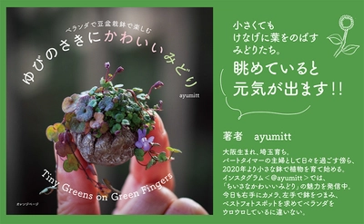 ベランダで豆盆栽鉢で育てるミニマムな植物たちの世界  写真エッセイ集『ゆびのさきにかわいいみどり』4/25発売
