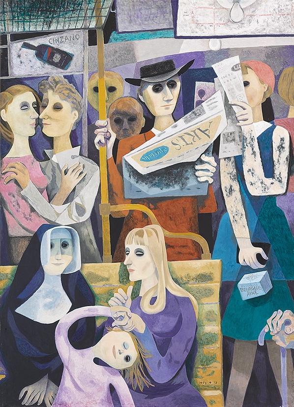 堂本印象 《メトロ》 1953年 京都府立堂本印象美術館蔵