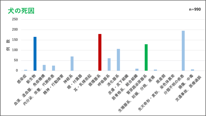 犬の死因