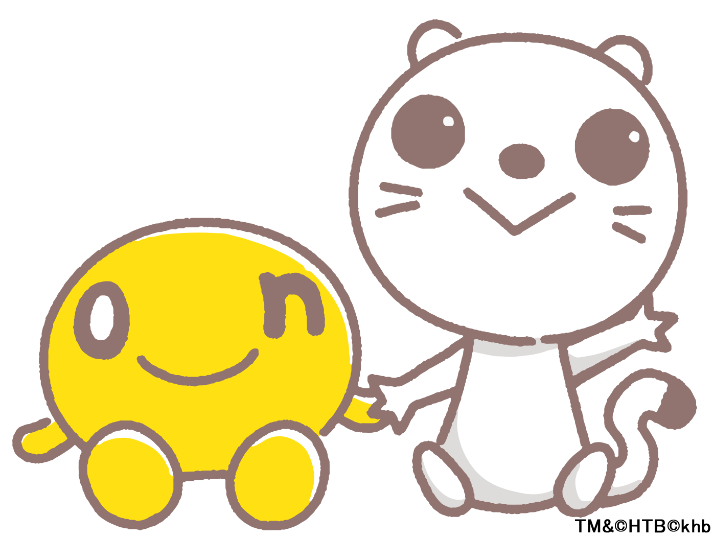 onちゃん(左)&ぐりり(右)TM&(C)HTB(C)khb