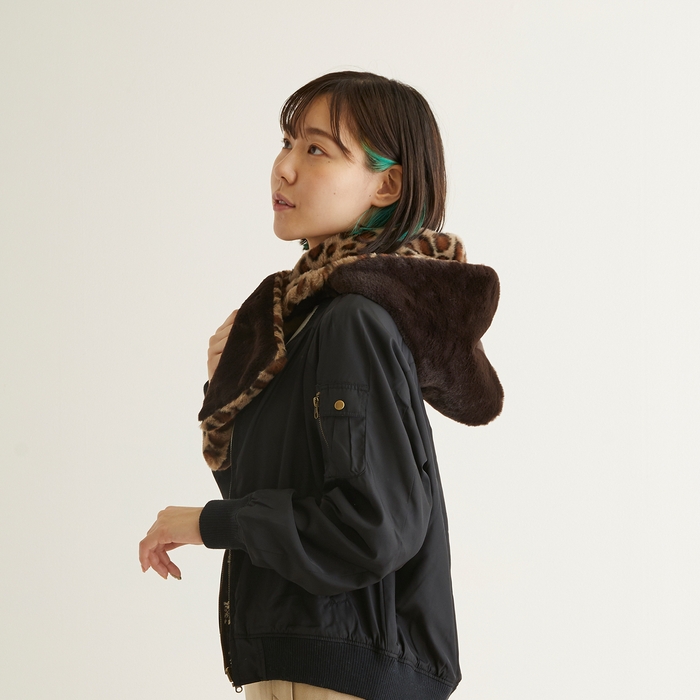 エスタ (estaa) フーディーマフラー 耳なしすっきり