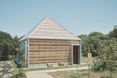 ▲木の家（外観）