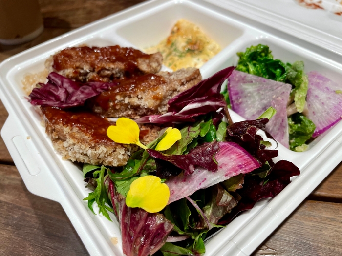 惣菜3種の玄米弁当