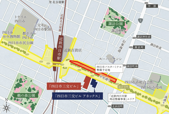 ※「四日市三交ビル アネックス」は令和10年春開業予定、詳細は本リリース最下部【参考】に記載しております。