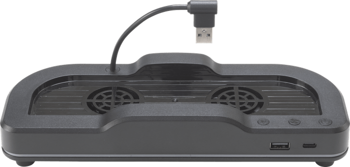 スタンド前面（画像右側）にUSB-AとType-Cポートを搭載