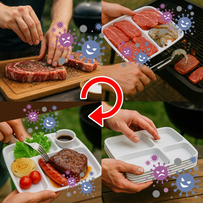 従来のプラトレーでは食中毒リスクが広がる