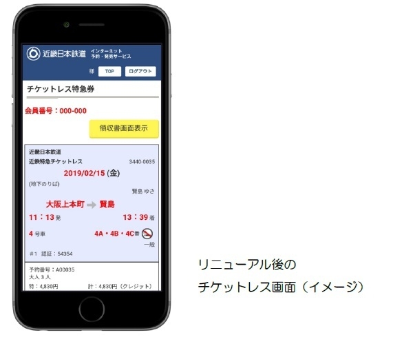 スマートフォンからの特急券の購入がより便利で簡単になります ～ 2月