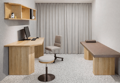 MEDITERIORの家具で構成された診察室
