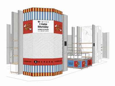 伊勢丹新宿店「I Hate Monday」POPUPイメージ