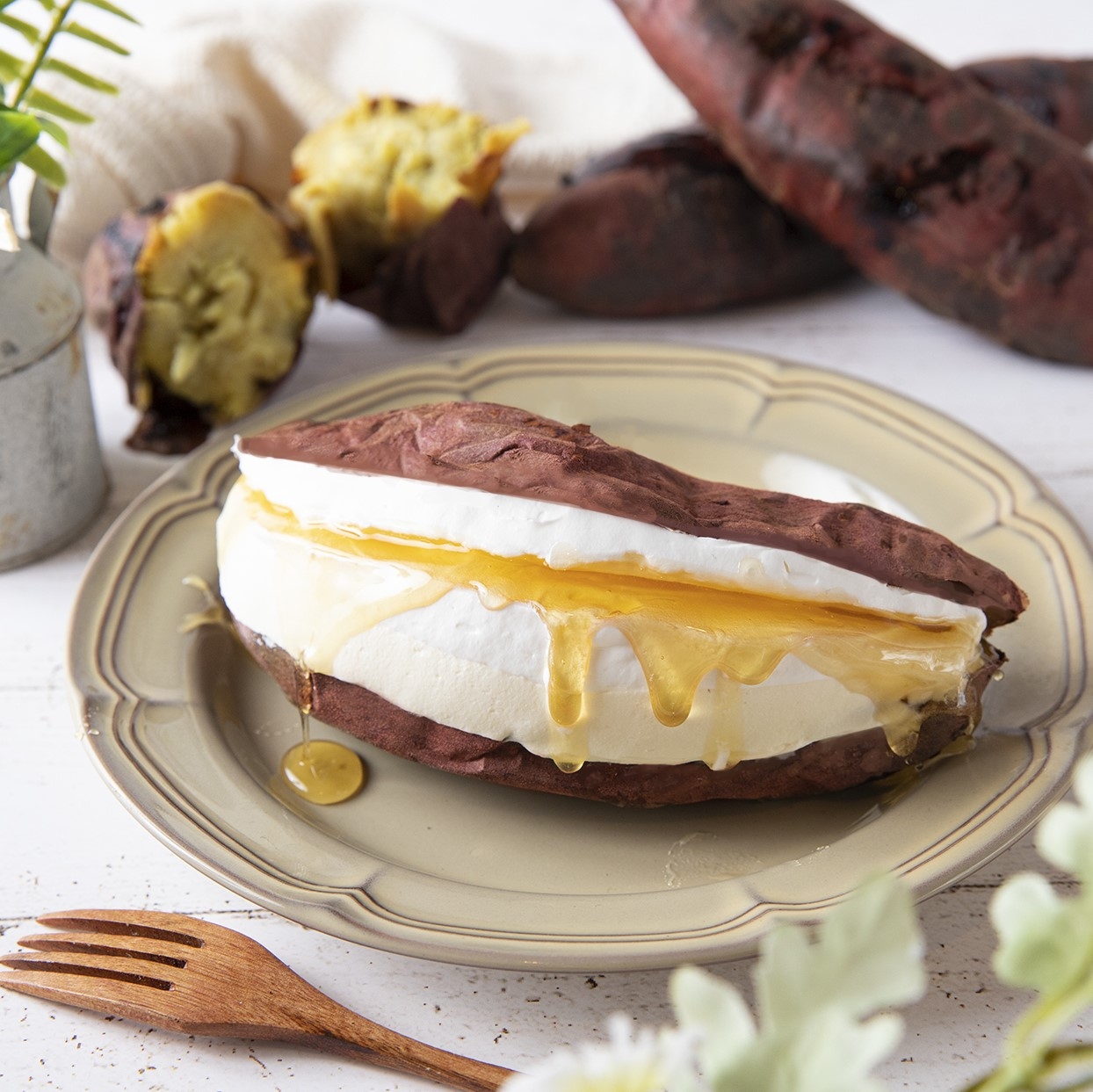 紅天使の焼き芋 チーズと生はちみつ