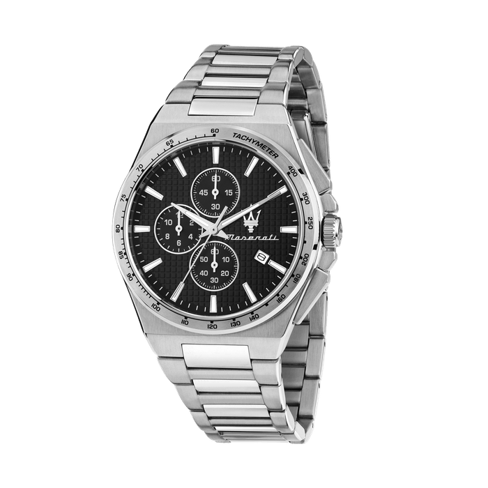 41MM CHRO BLK DIA SS BR