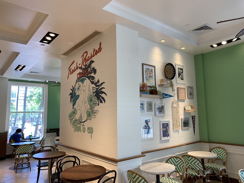 ハワイ ホノルルコーヒー モアナサーフライダー店