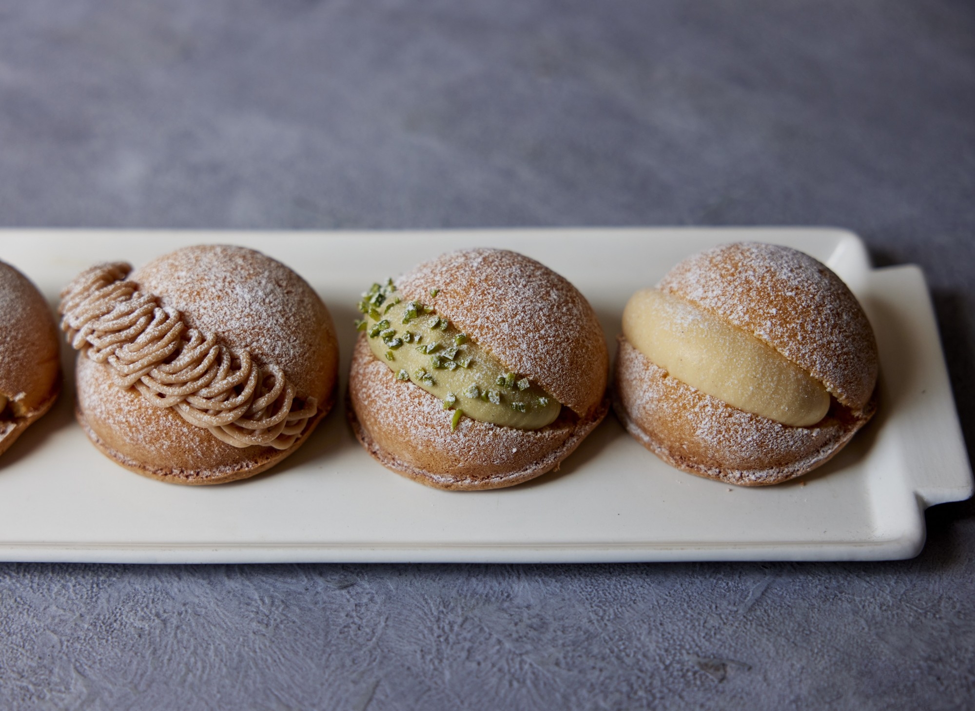 左から「ボンブ・エシレ モンブラン」「ボンブ・エシレ ピスターシュ」「ボンブ・エシレ ナチュール」