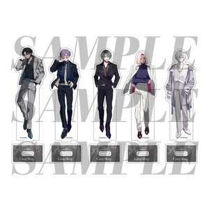 アクリルスタンド SAP/DROP ver. イベント価格：¥1,700（税込） 種類：全5種 キャラサイズ:全長145mm程度 台座サイズ：H30mmxW50mm程度 ※絵柄をお選びいただけます ※キャラクターによりサイズが異なります