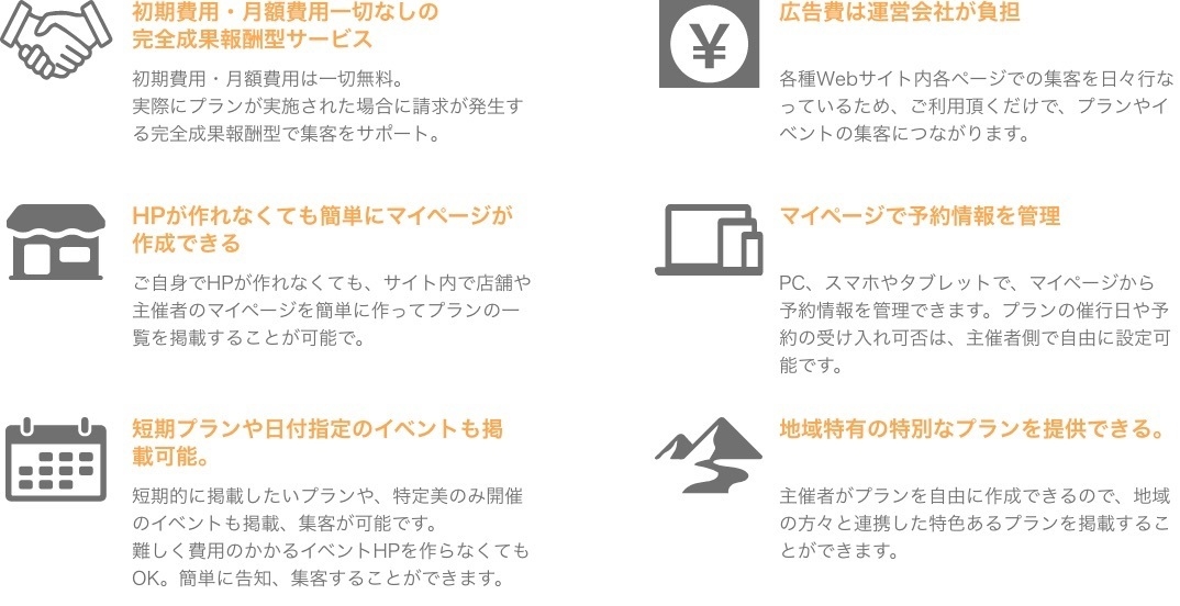 SHARE BASE Matching 主催者登録のメリット