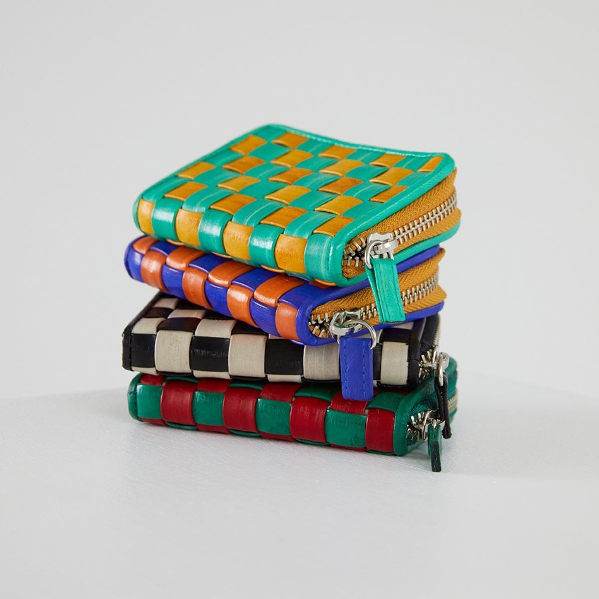 Checker board card wallet