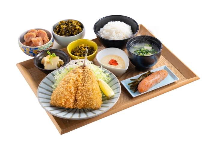 長崎産アジフライ定食(イメージ)