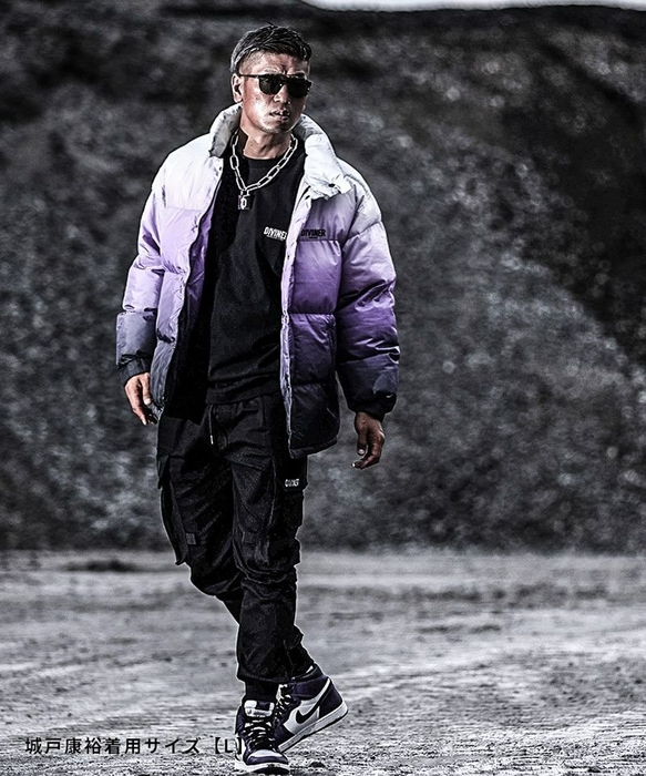 Gradation Padded Jacket(アイスグレー)