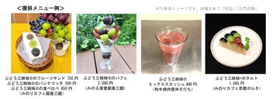  ～果実の宝庫 長野県から秋の味覚をお届け！～ 全農直営飲食店舗で「長野県産ぶどう三姉妹🄬フェア」を ９月２６日（金）～１０月７日（火）まで開催