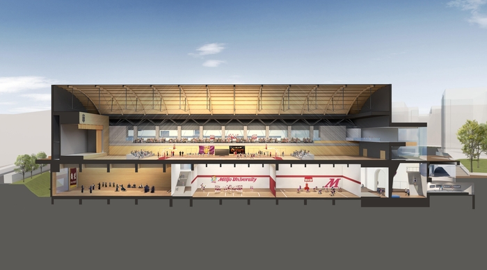 「LIONS ARENA 2026」の断面イメージ