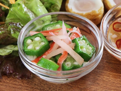 岩下の新生姜とカニカマのさっぱり和え