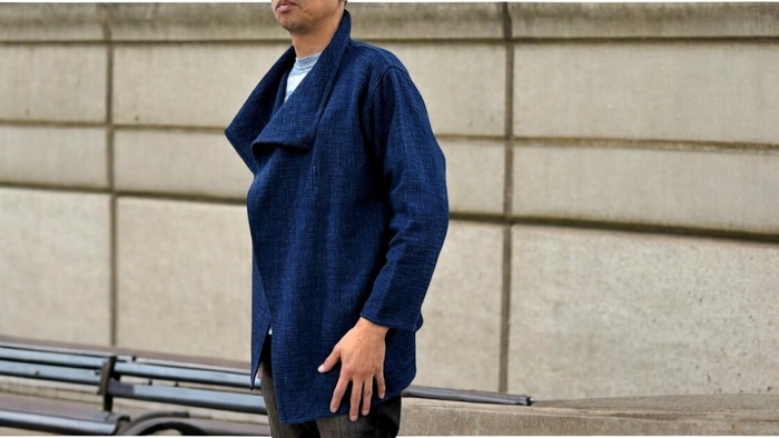 武州正藍染 カディジャケット(2)