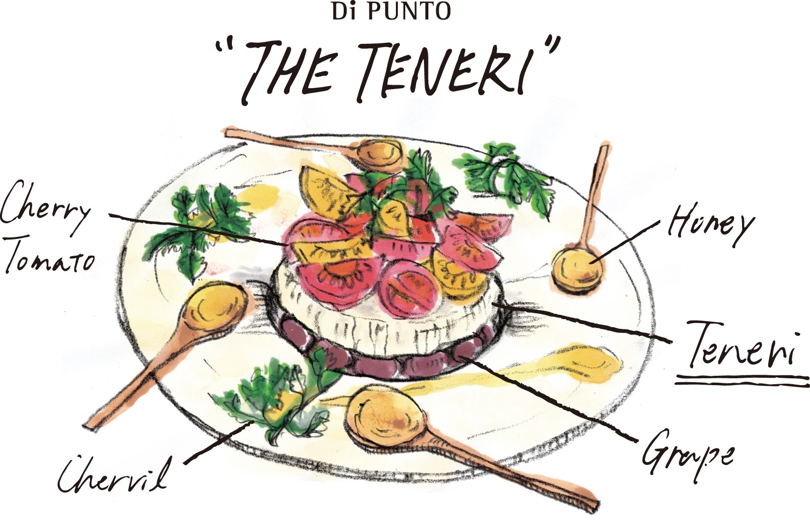 ~南イタリアエボリ村から届いた~水牛で作った濃厚なフレッシュチーズ “THE テネリ” 1,480(税込1,628)