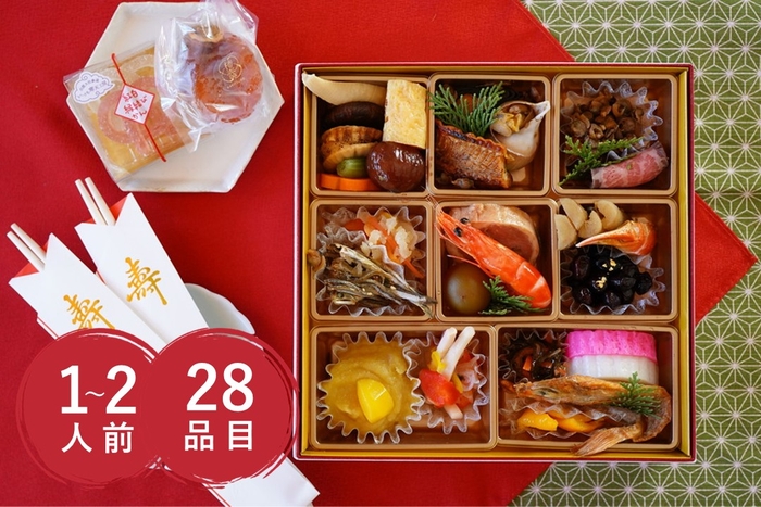 【送料込み】縁結びおせち 一段:16,650円(税込)※2024年11月5日までの特別価格