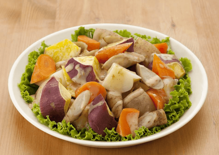 「じゃがいもと根菜のあえサラダ」 食物繊維(1人分)6.9g