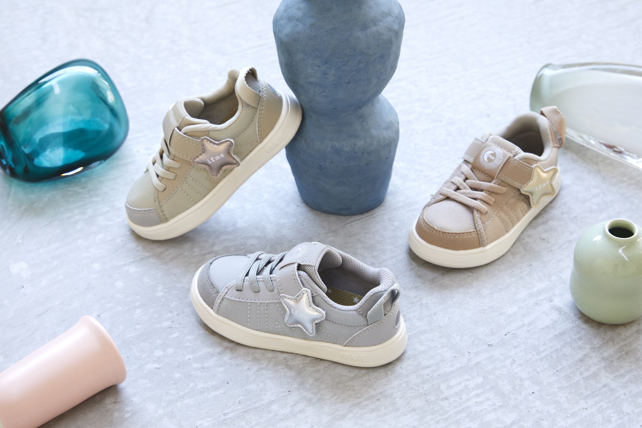 ifme nature スターモチーフスニーカー (for kids)