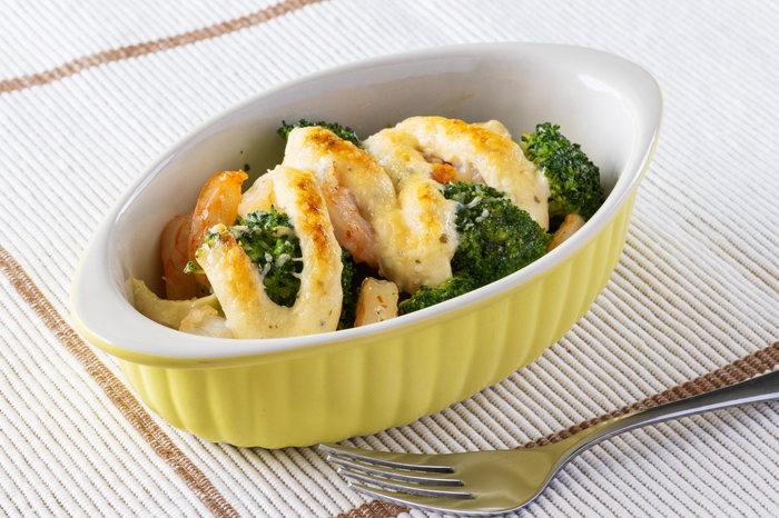 ブロッコリーとエビのマヨ焼き