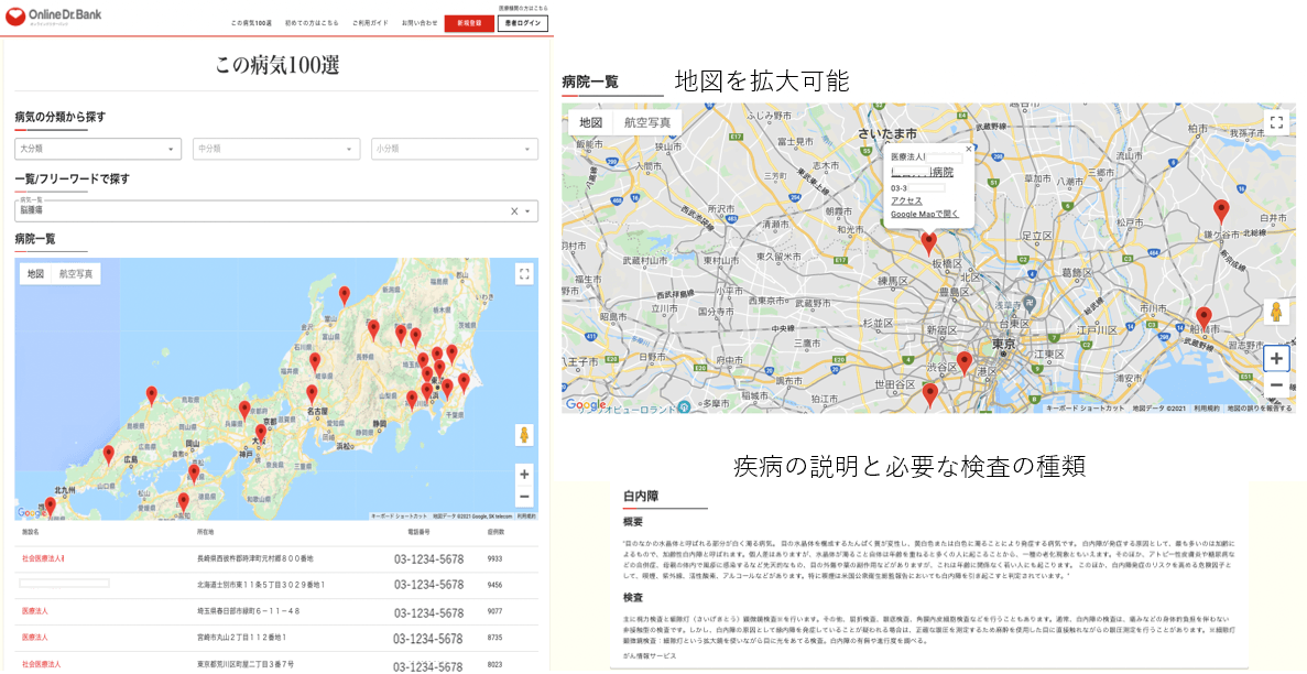 オンラインドクターバンク「この病気100選」サービス開始、患者の「どうしたら?」を解決するオンライン診療