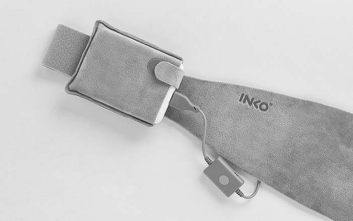 モバイルバッテリー(付属)ポケット付き、スリムさを実現