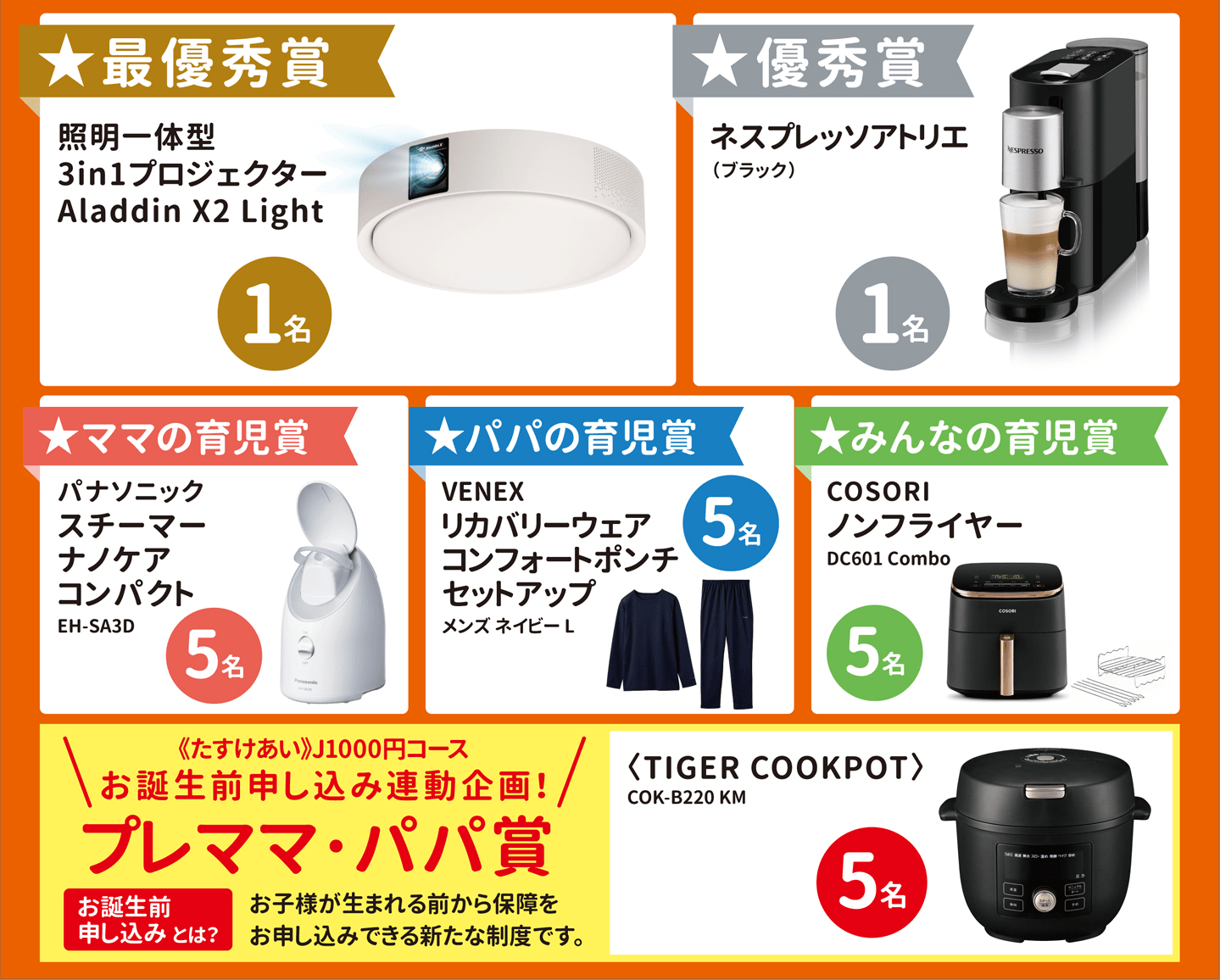 入賞者へは豪華賞品プレゼント!