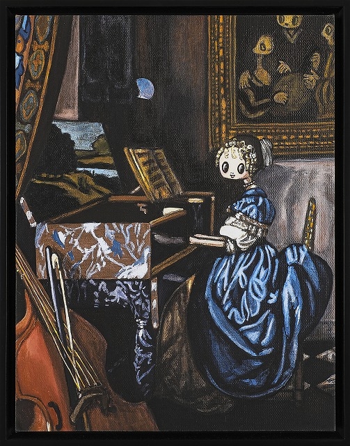 細川真希 LADY SEATED AT A VIRGINAL
