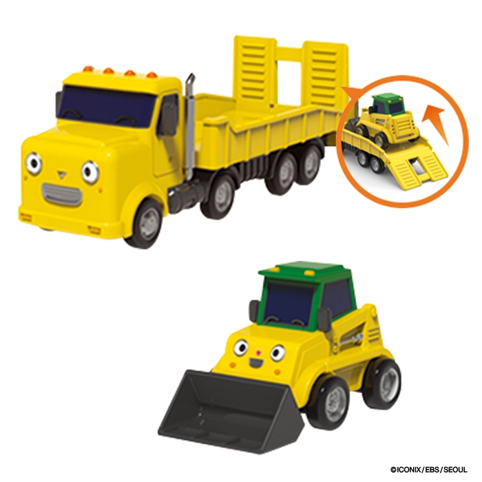 ちびっこバス タヨ おともだちミニカーダブルセット-バケット&マック-