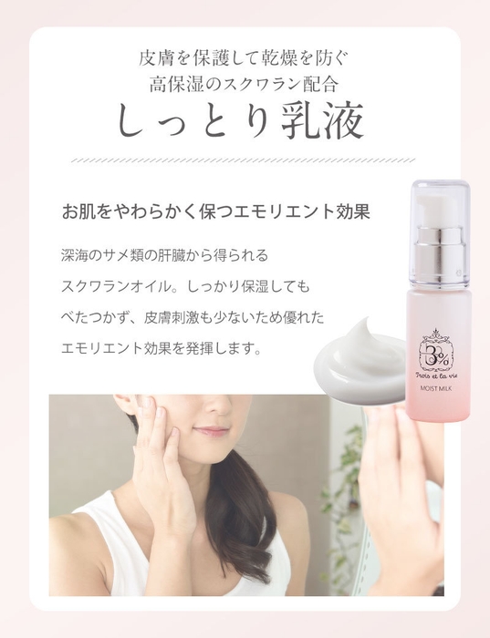 ローズの香りに包まれる基礎化粧品(乳液)