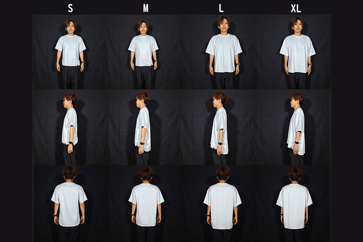 174cm サイズ別着用イメージ