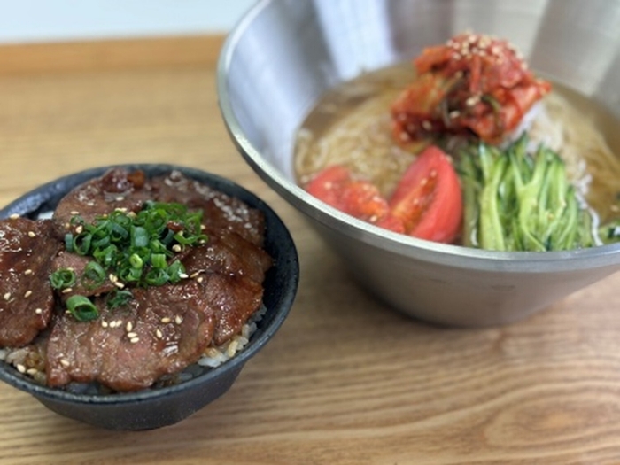 冷やしやまなし源水ラーメン~甲州牛焼肉丼セット
